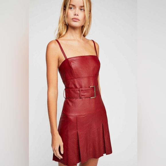 Free People Vegan Leather Dress - Picture 5 of 5
